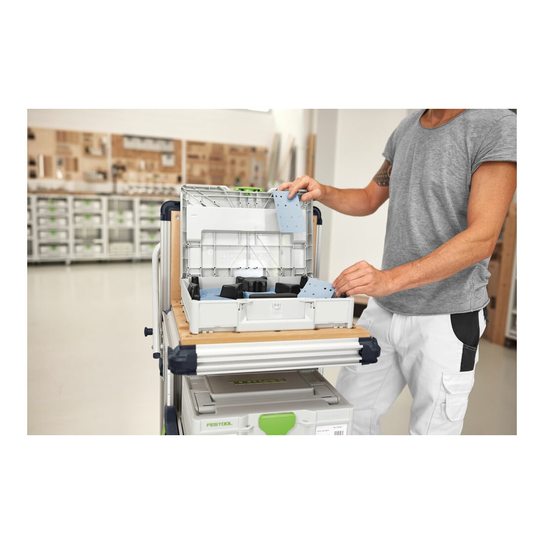 Schuurmateriaal-Systainer³ SYS-STF 80X133 GR-Set Granat