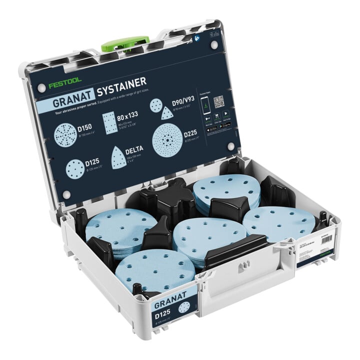 Schuurmateriaal-Systainer³ SYS-STF D125 GR-Set Granat