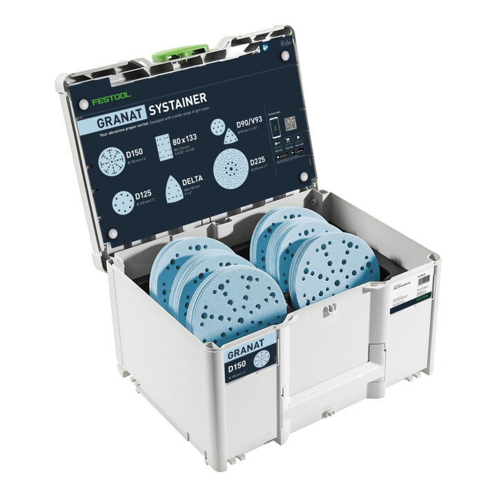 Schuurmateriaal-Systainer³ SYS-STF D150 GR-Set Granat