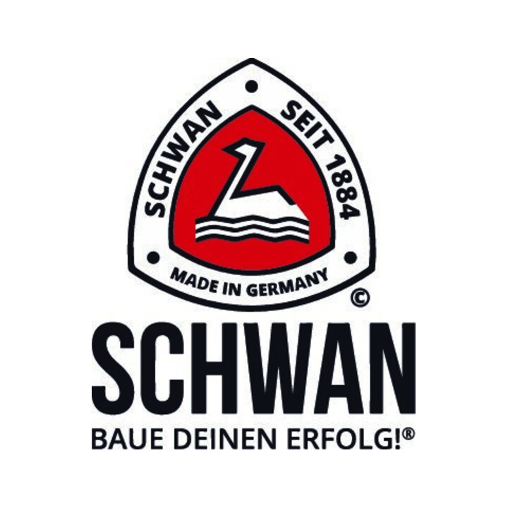 SCHWAN Truelle lisse L280mm I130mm Manche H Acier, poli Ep.0,7mm