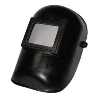 Schweißerkopfschutzhaube m.DIN-9-Glas u.Vorsatzglas 90 x 110mm Ku.