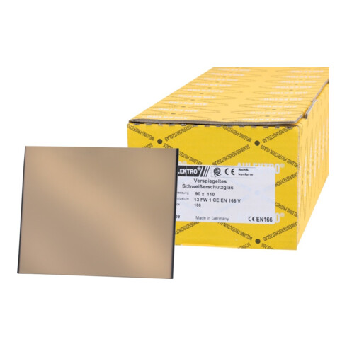 Schweißerschutzglas DIN 10 (90 x 110 mm) miroir