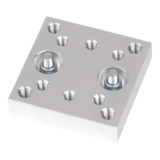 schweisskraft Adapterblock 50 x 50 x 12 mm Aluminium