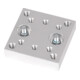 schweisskraft Adapterblock 50 x 50 x 12 mm Aluminium
