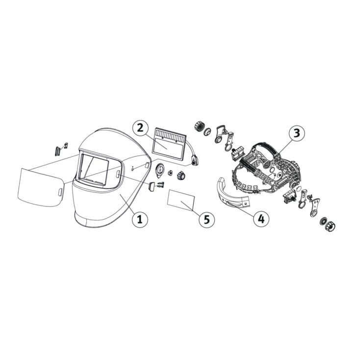 schweisskraft Automatik-Schweißschutzhelm VarioProtect XL-W TC