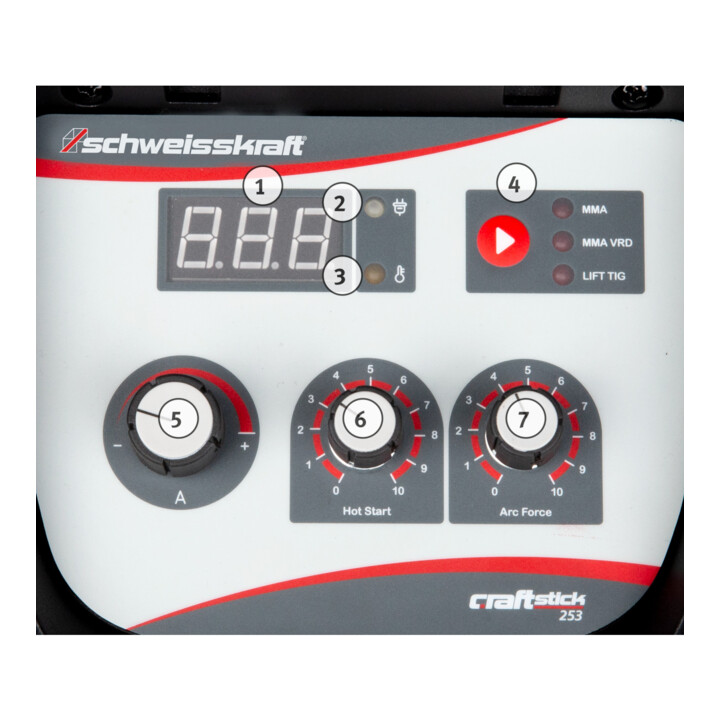 schweisskraft Elektrodeninverter CRAFT-STICK 253 400 Volt