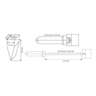 schweisskraft Ersatz-Kohle 30“ gebohrt mit M 10 Gewinde