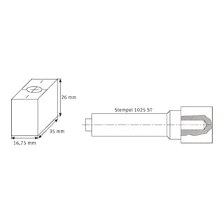 schweisskraft Ersatz-Kohle 90° gebohrt M 10 Gewinde