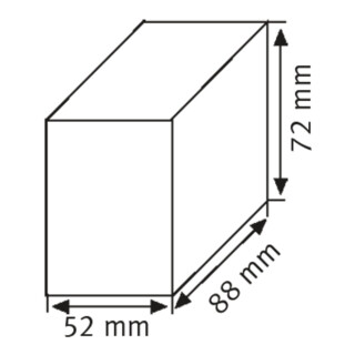 schweisskraft Kohleblock 88 x 72 x 52 mm