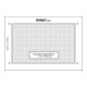 schweisskraft Langzeitschablone 1/2 DIN A4 257 x 85mm ungerahmt