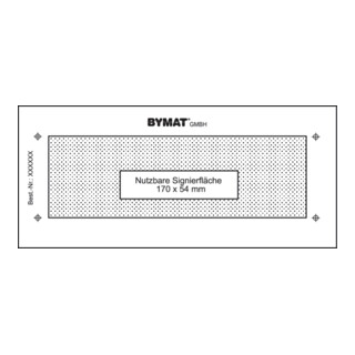 schweisskraft Langzeitschablone 1/2 DIN A5 170 x 54 mm Kunststoffr.