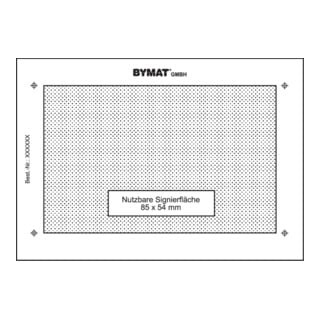 schweisskraft Langzeitschablone DINA7 85 x 54mm Kunststoffr.