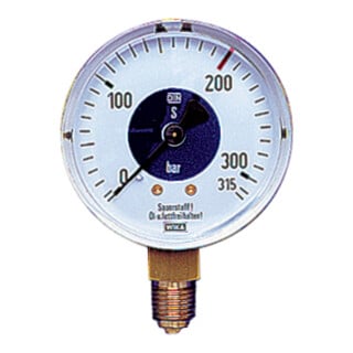 schweisskraft Manometer 315 bar Sauerstoff