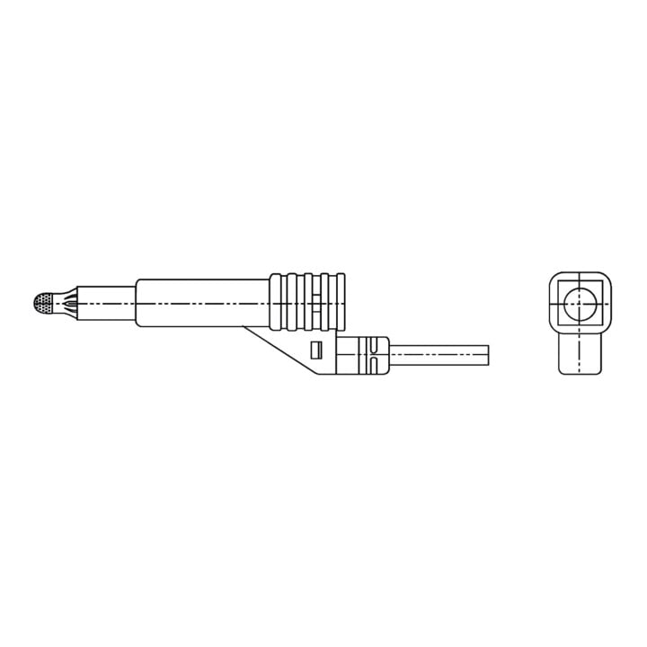 schweisskraft Messkabel 5m Ø 4mm rot inklusive Stecker