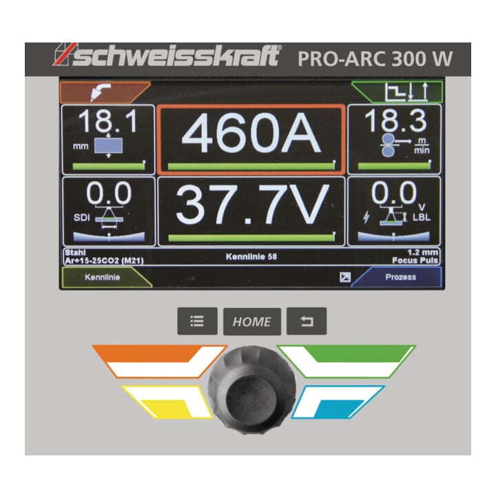 schweisskraft MIG/MAG-Impulsschweißgerät PRO-PULS 400 WS FW Profi BF oben