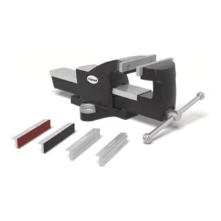 schweisskraft Schraubstock 150 inkl. Befestigungsmaterial Schonbacken-Set