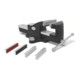 schweisskraft Schraubstock 150 inkl. Befestigungsmaterial Schonbacken-Set