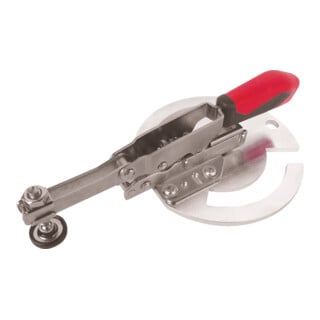 schweisskraft Senkrechtspanner mit runder Adapterplatte Länge 244mm Spannbereich 0-40mm