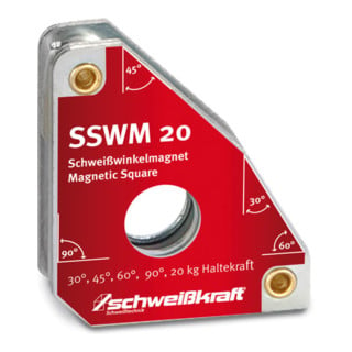 Schweißkraft SSWM 20 Standard Schweißwinkelmagnet 30° / 60° / 45° / 90°