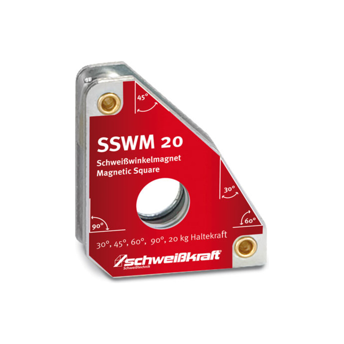 Schweißkraft SSWM 20 Standard Schweißwinkelmagnet 30° / 60° / 45° / 90°