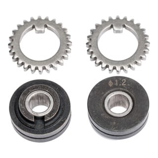 schweisskraft Vorschubrollenpaar mit Zahnkranz 1,0 mm Massivdraht