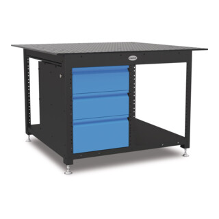 schweisskraft Werkbank Workstation 1212 geschlossen inklusive 3 Schubladen