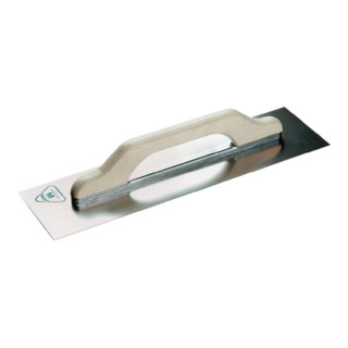 Schweizer Glättekelle L.480mm B.130mm H-Heft Stahl,gehärtetS.0,7mm