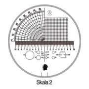 Schweizer Messskala Tech-Line Skala-D.25/2,5mm Duo-Skala 2