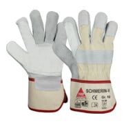 Gants de travail Hase en cuir fendu de vachette Schwerin
