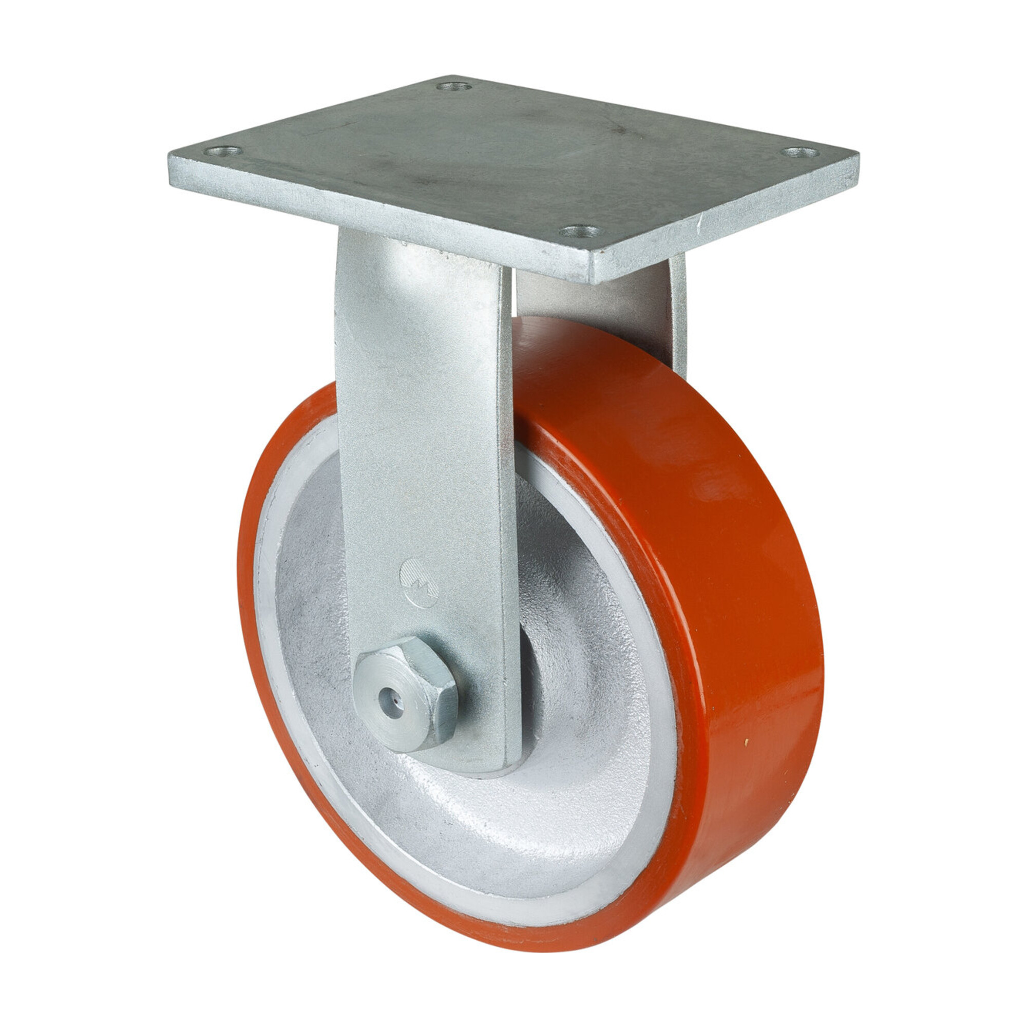 BS Rollen Schwerlast-Bockrolle D.300mm Trgf.2800kg Platte L255xB200mm