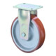 Schwerlast-Bockrolle D.300mm Trgf.2800kg Platte L255xB200mm-1