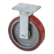 BS Rollen Schwerlast-Bockrolle D.400mm Trgf.3500kg Platte L255xB200mm-1