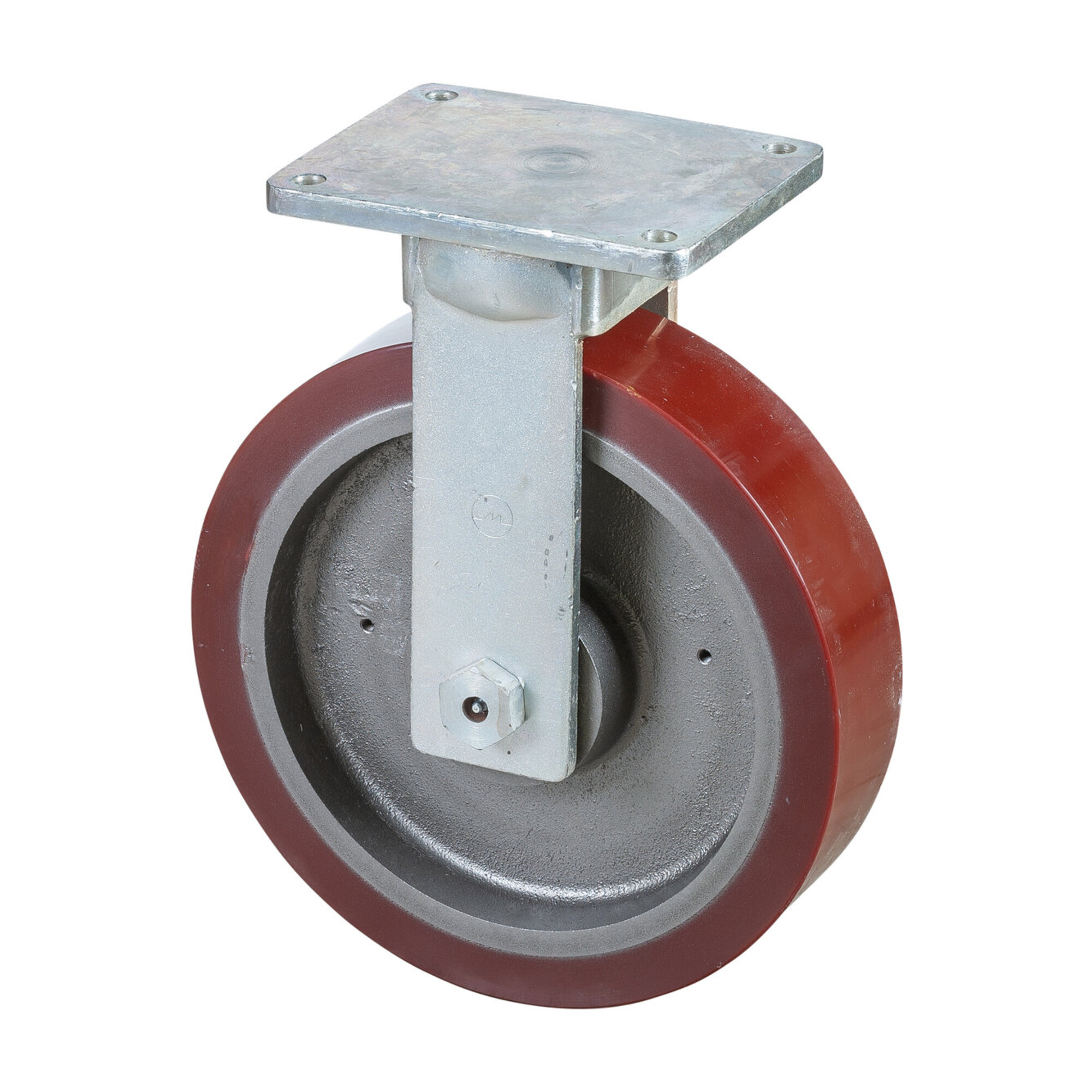 BS Rollen Schwerlast-Bockrolle D.400mm Trgf.3500kg Platte L255xB200mm