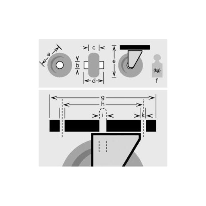 Schwerlast-Lenkrollen LG.K 125mm