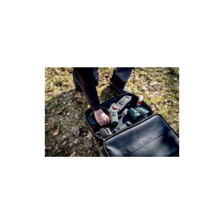 Scie à élaguer sans fil Metabo MS 18 LTX 15 dans mallette souple 18V 1x2Ah Li-Power + SC 30