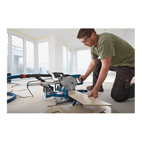Scie à onglet radiale Bosch GCM 8 SJL avec lame de scie circulaire 216 x 30 mm