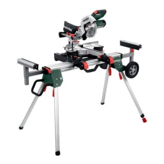 Scie à onglets Metabo KGS 216 M avec socle de machine KSU 251