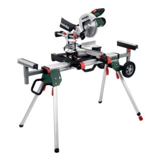 Scie à onglets Metabo KGS 254 M avec socle de machine KSU 251