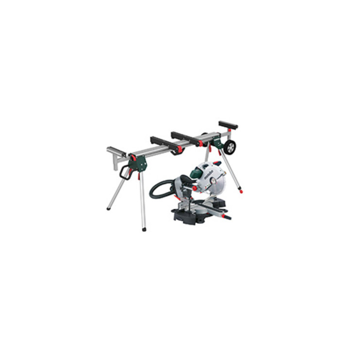 Scie à onglets Metabo KGS 315 Plus Set avec socle de machine KSU 401