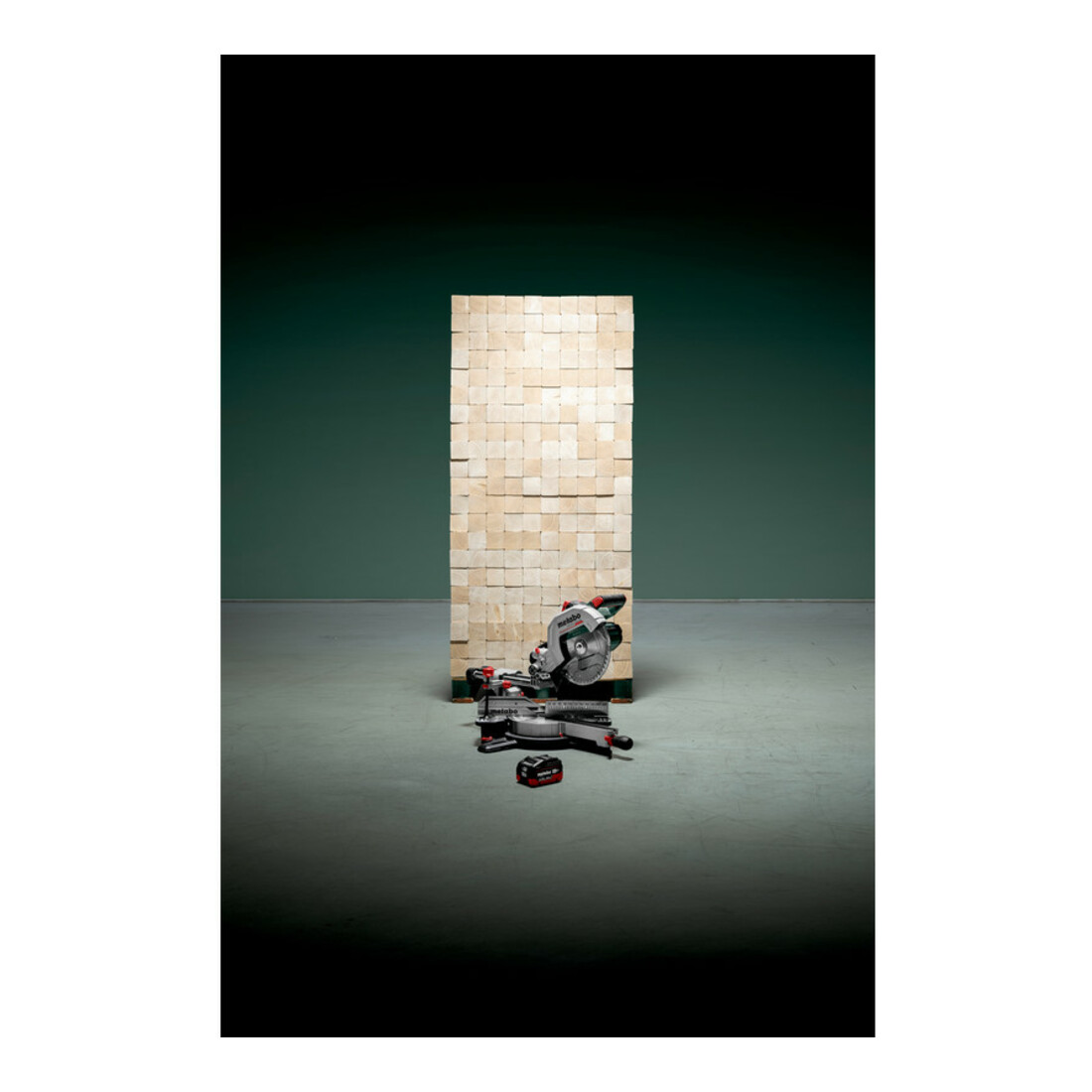 Scie à onglets sans fil Metabo KGS 18 LTX BL 254 avec fonction radiale 18V 2x5.2Ah Li-Power + ASC 55