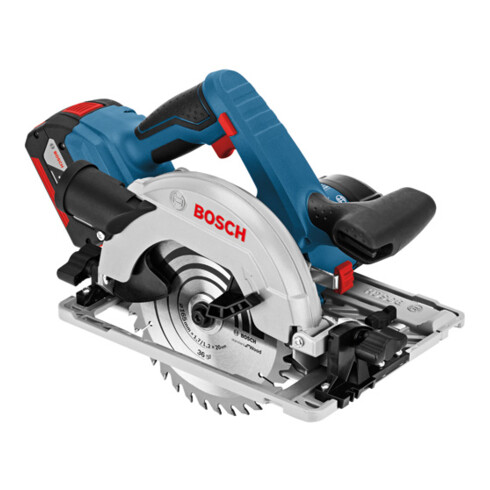 Scie circulaire à batterie Bosch GKS 18V-57 G avec 2 x 4,0 Ah batteries Li-Ion L-BOXX