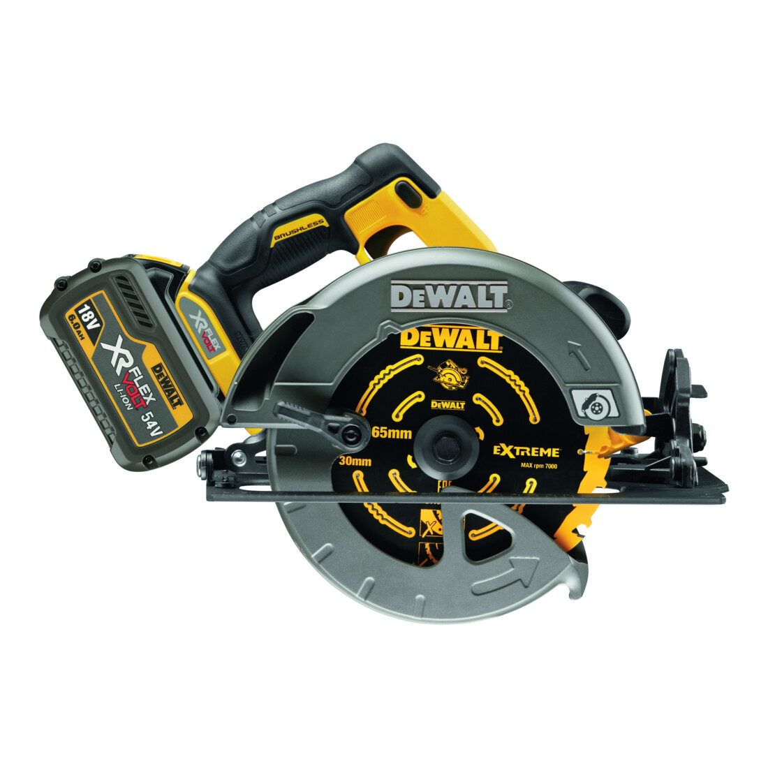 Scie circulaire à batterie DEWALT 54V version de base DCS575NT-XJ