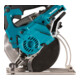 Scie circulaire à métaux à batterie Makita 18 V / 5,0 Ah