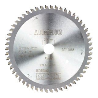 Scie circulaire manuelle à lame circulaire DEWALT 165/20 mm 54TFZ DT1088-QZ