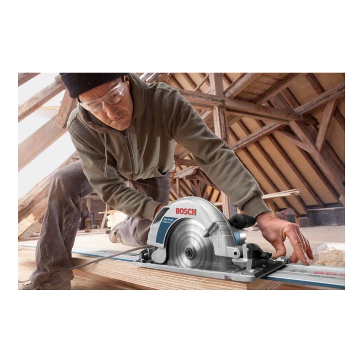 Scie circulaire portative Bosch GKS 85 G avec L-BOXX et rail de guidage