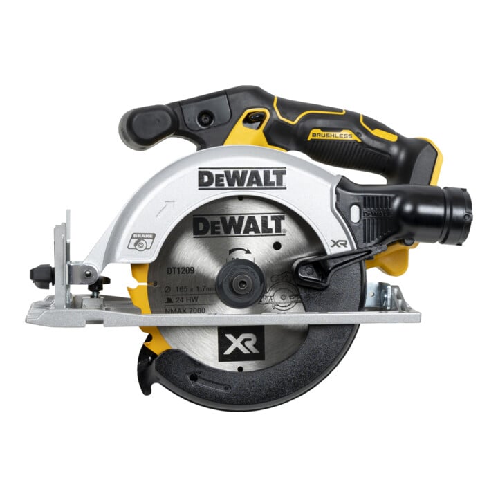Scie circulaire portative sans fil 18V XR DEWALT, 55mm (sans balais) - Version de base DCS565NT-XJ