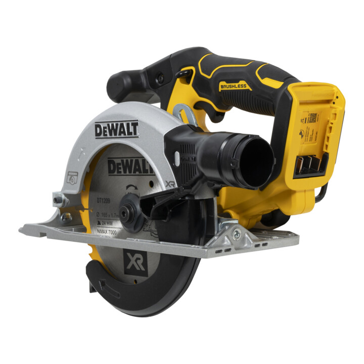 Scie circulaire portative sans fil 18V XR DEWALT, 55mm (sans balais) - Version de base DCS565NT-XJ