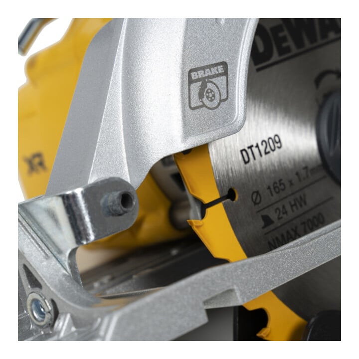 Scie circulaire portative sans fil 18V XR DEWALT, 55mm (sans balais) - Version de base DCS565NT-XJ