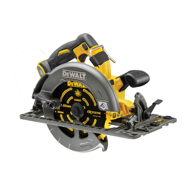 Scie circulaire portative sans fil DEWALT 54 volts 190 mm (sans balais), sabot de guidage - version de base