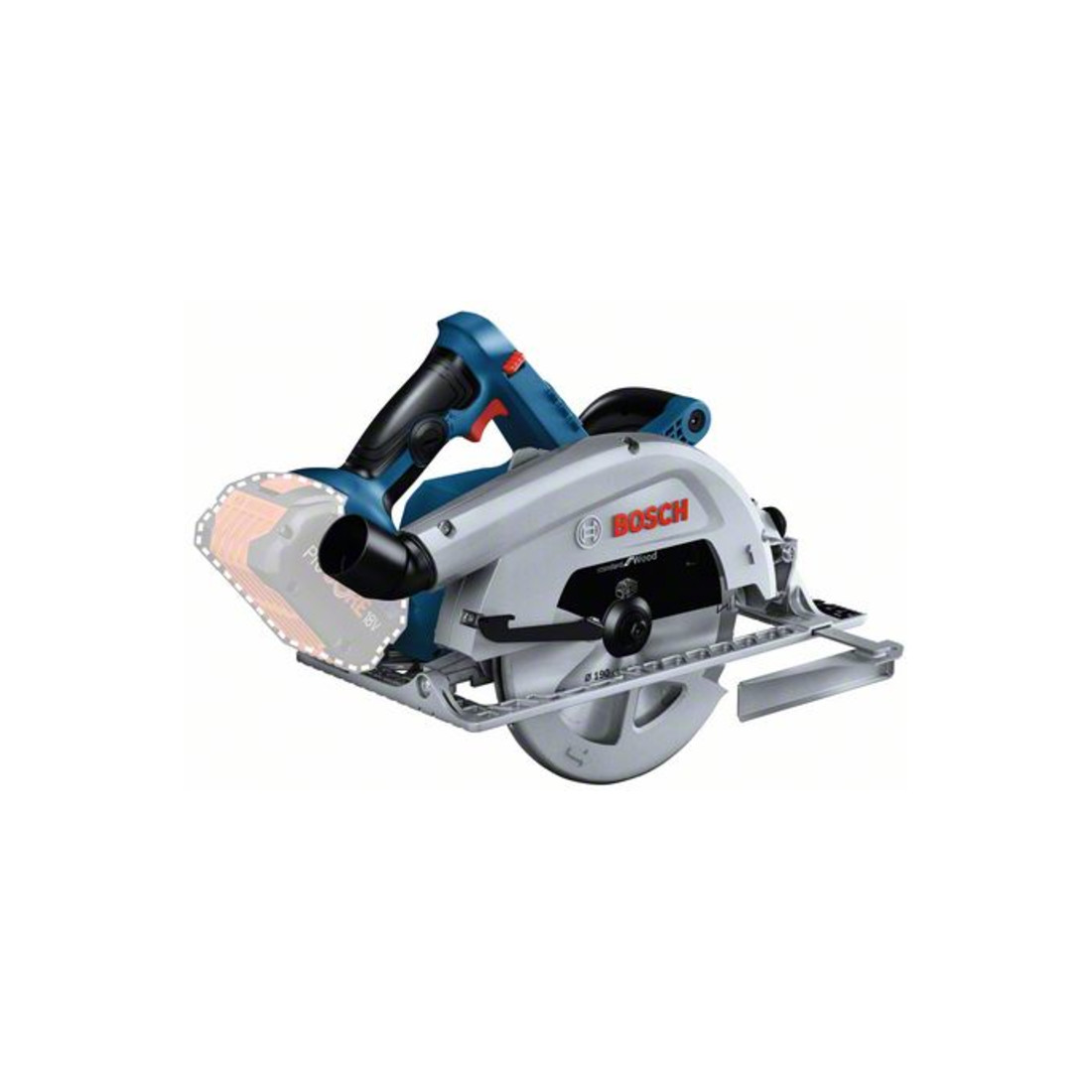 Scie circulaire sans fil Bosch GKS 18V-68 C, version solo, avec L-BOXX
